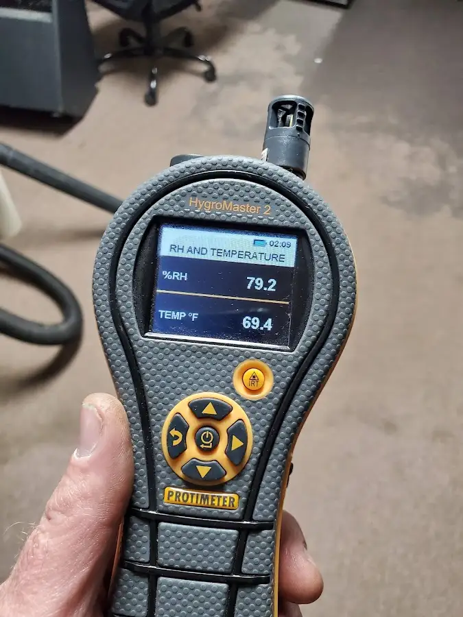 Moisture meter humidity assessment for Fire & Smoke Damage Restoration in Alabaster
